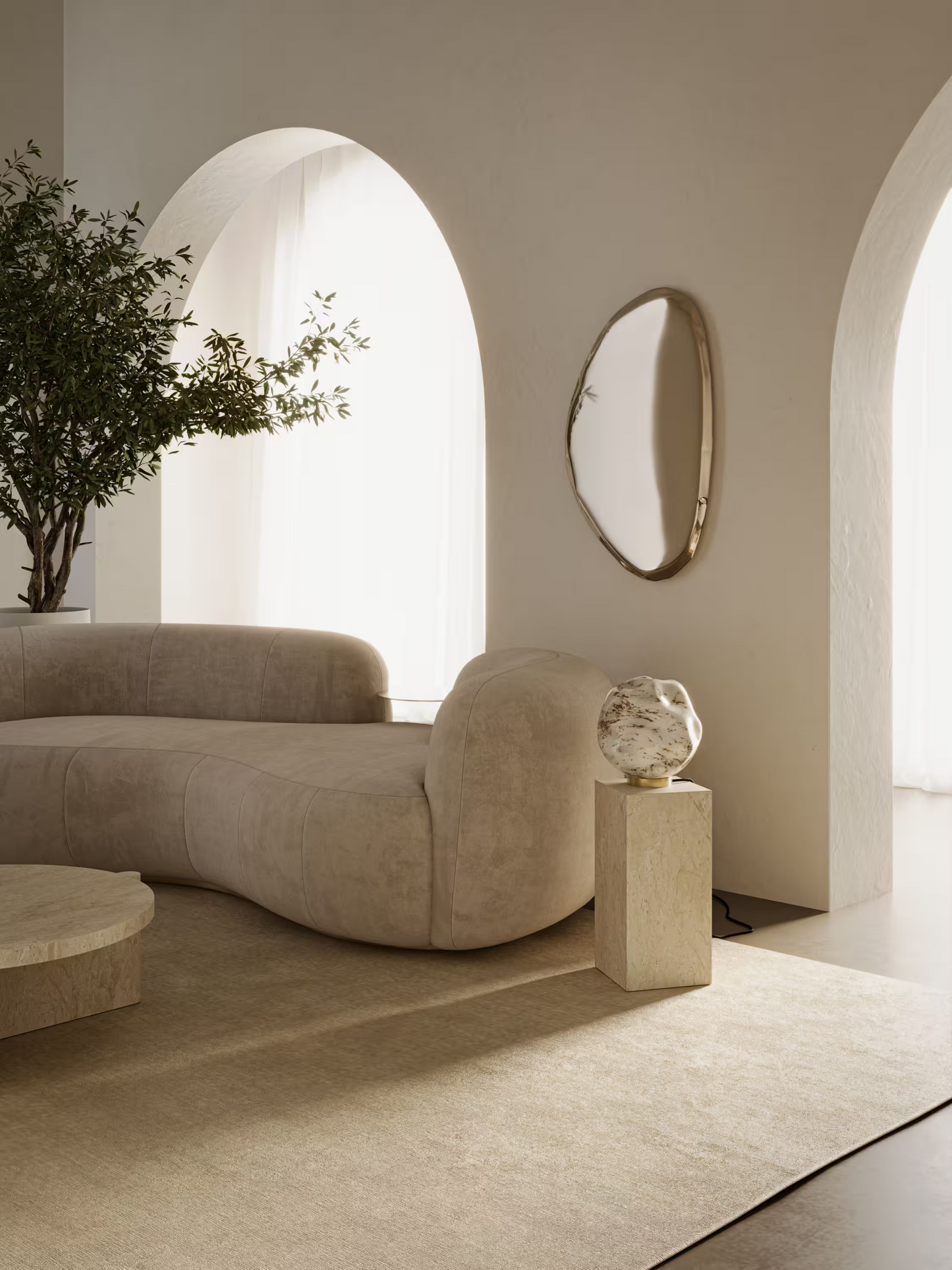 Stone Table Lamp