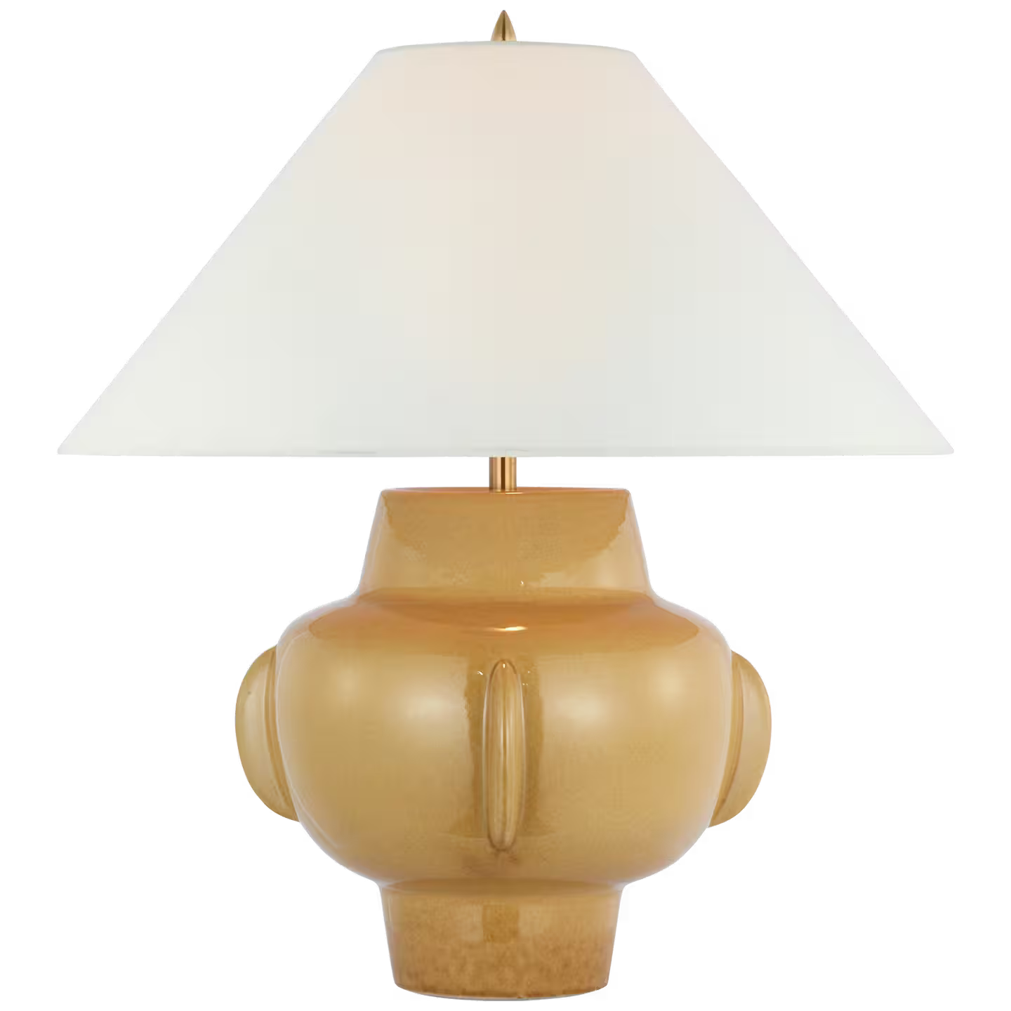 Cap-Ferrat 26" Table Lamp in Light Honey and Linen Shade