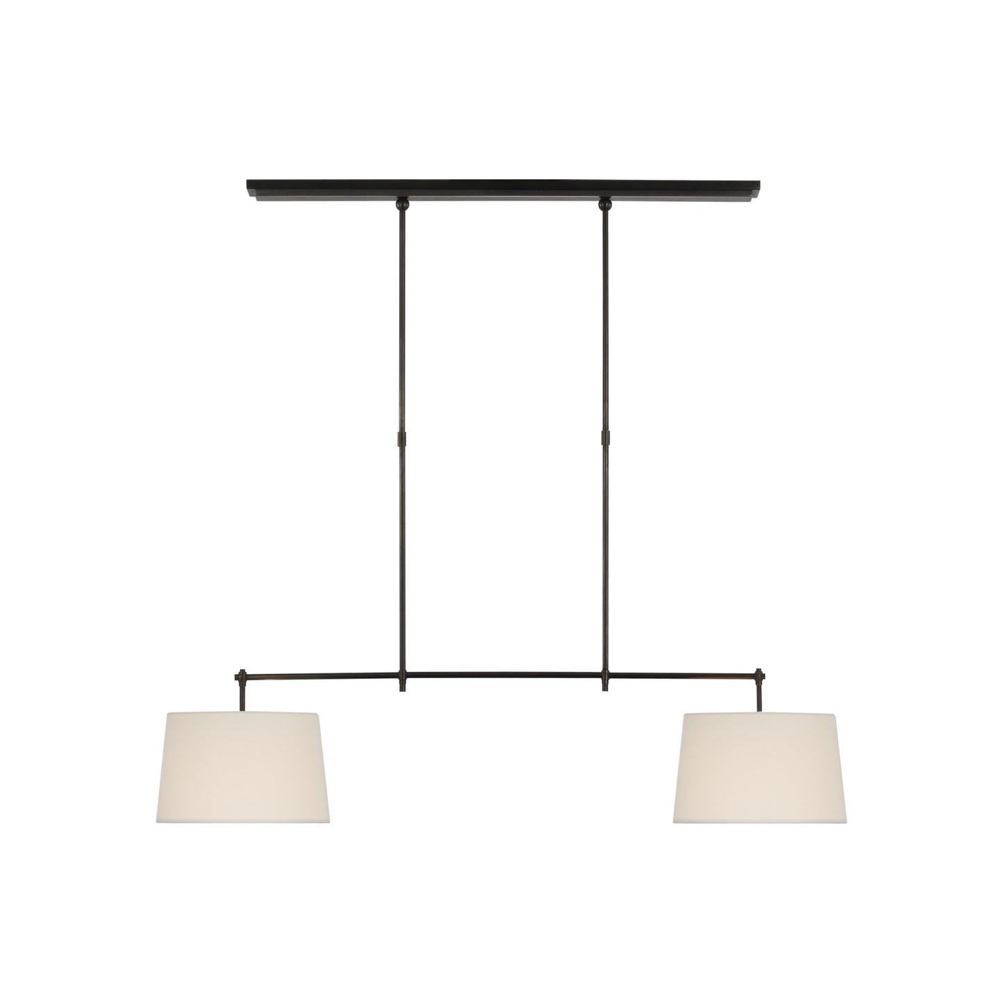 Bryant Medium Billiard Pendant with Linen Shade