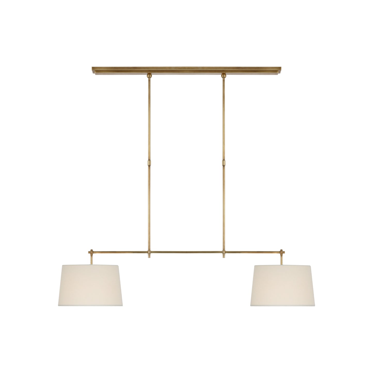 Bryant Medium Billiard Pendant with Linen Shade