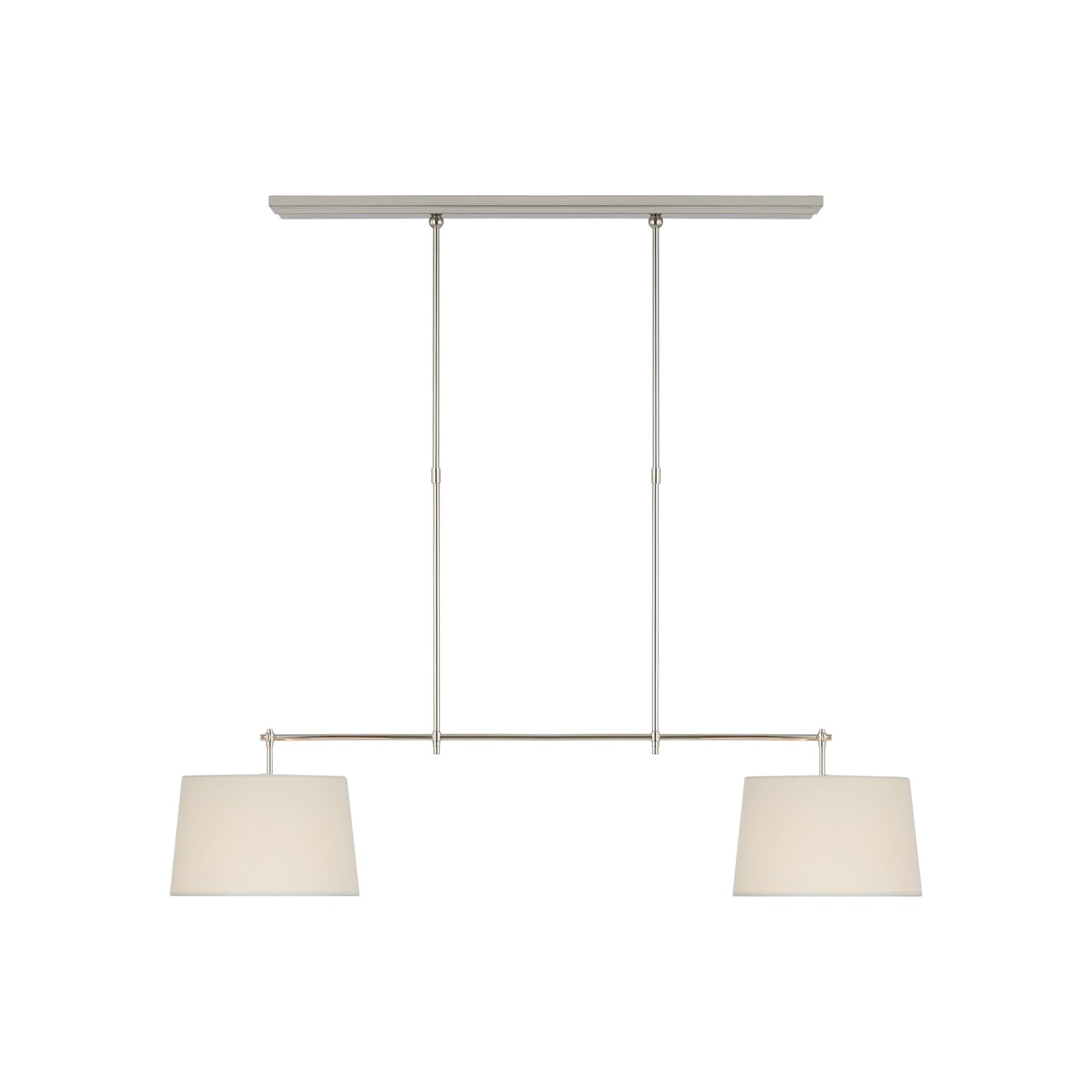 Bryant Medium Billiard Pendant with Linen Shade