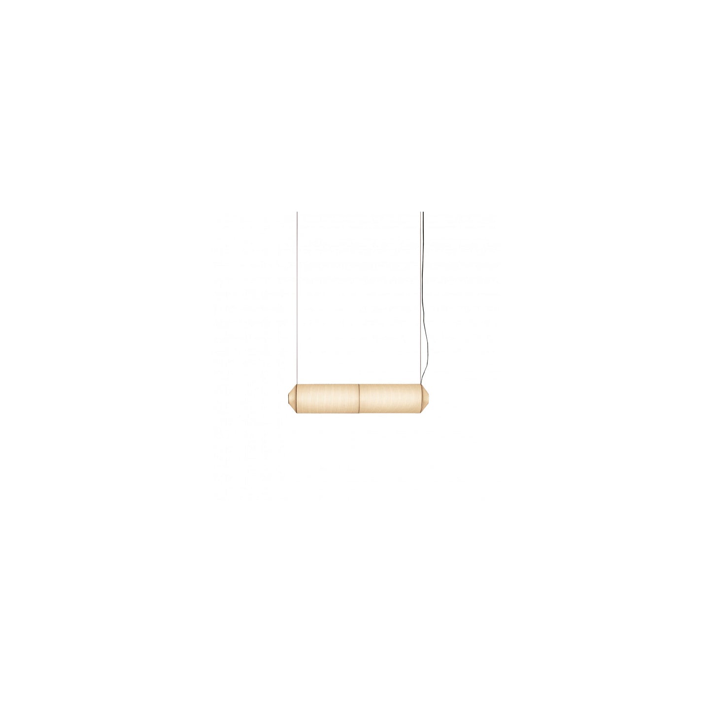 Tekio Horizontal P2 Medium White LED Pendant with Metal Canopy