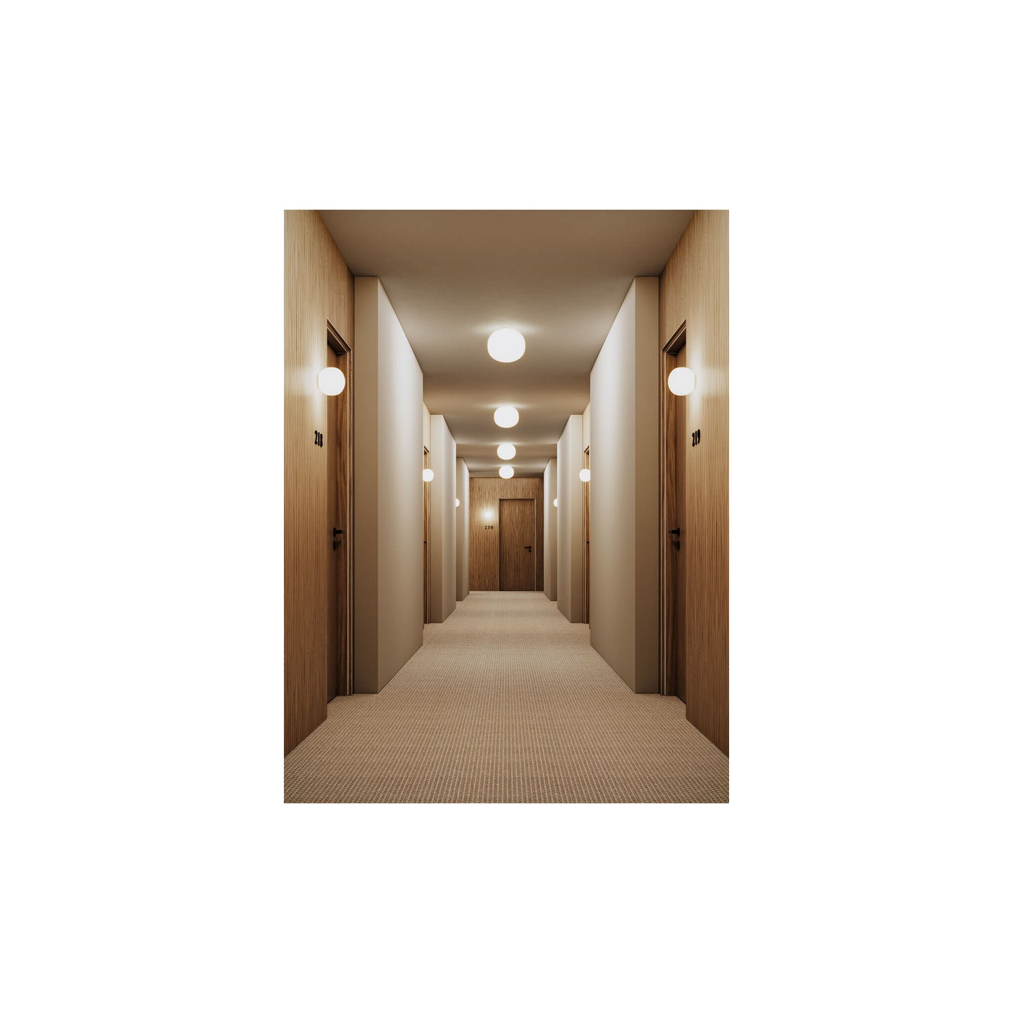 Volum Ceiling/Wall Light in Polished White