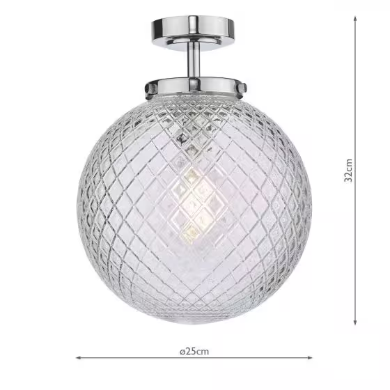 Wayne Bathroom Semi Flush