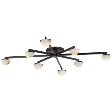 Pedra Staggered Arm Flush Mount