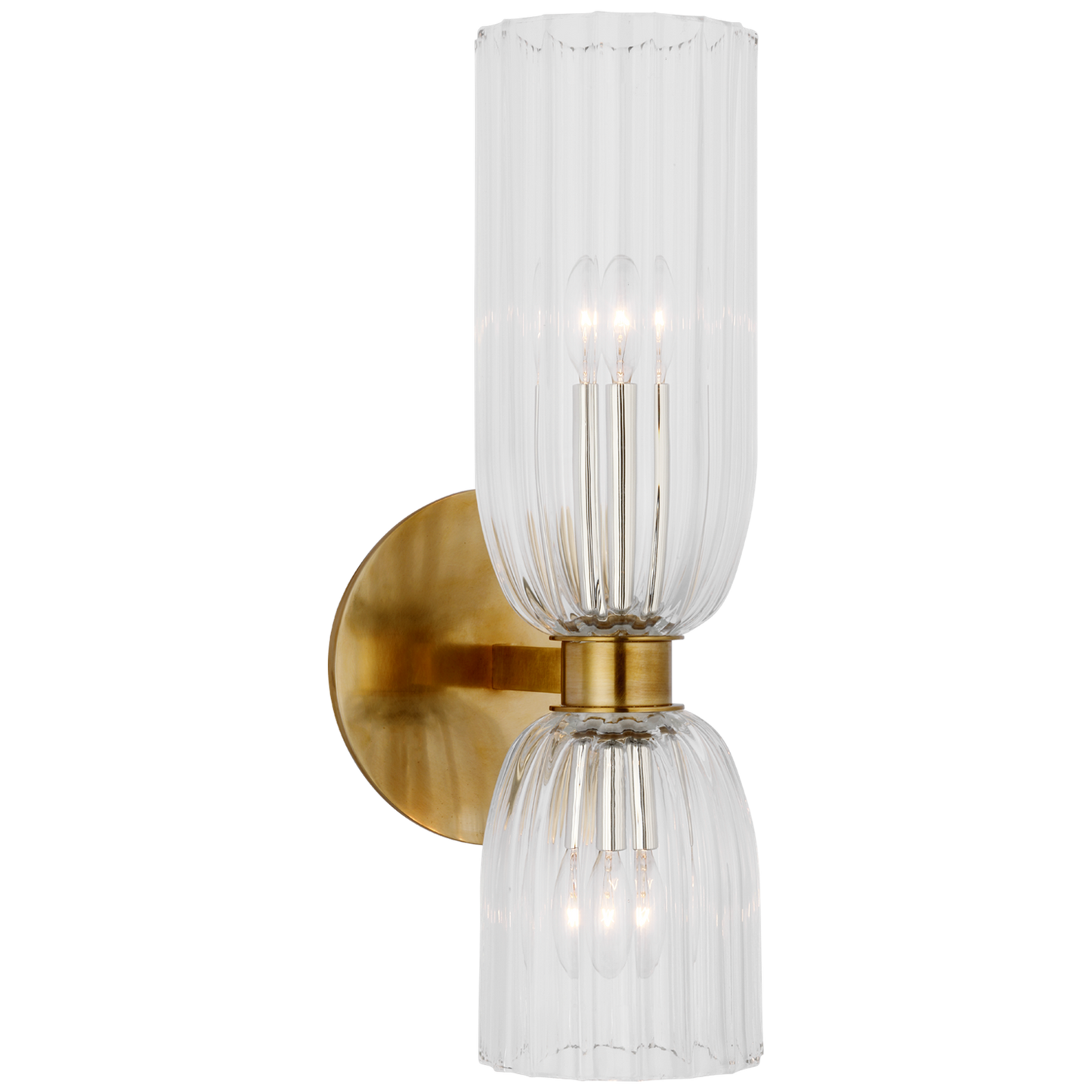 Asalea 16" Double Bath Sconce with Clear Glass