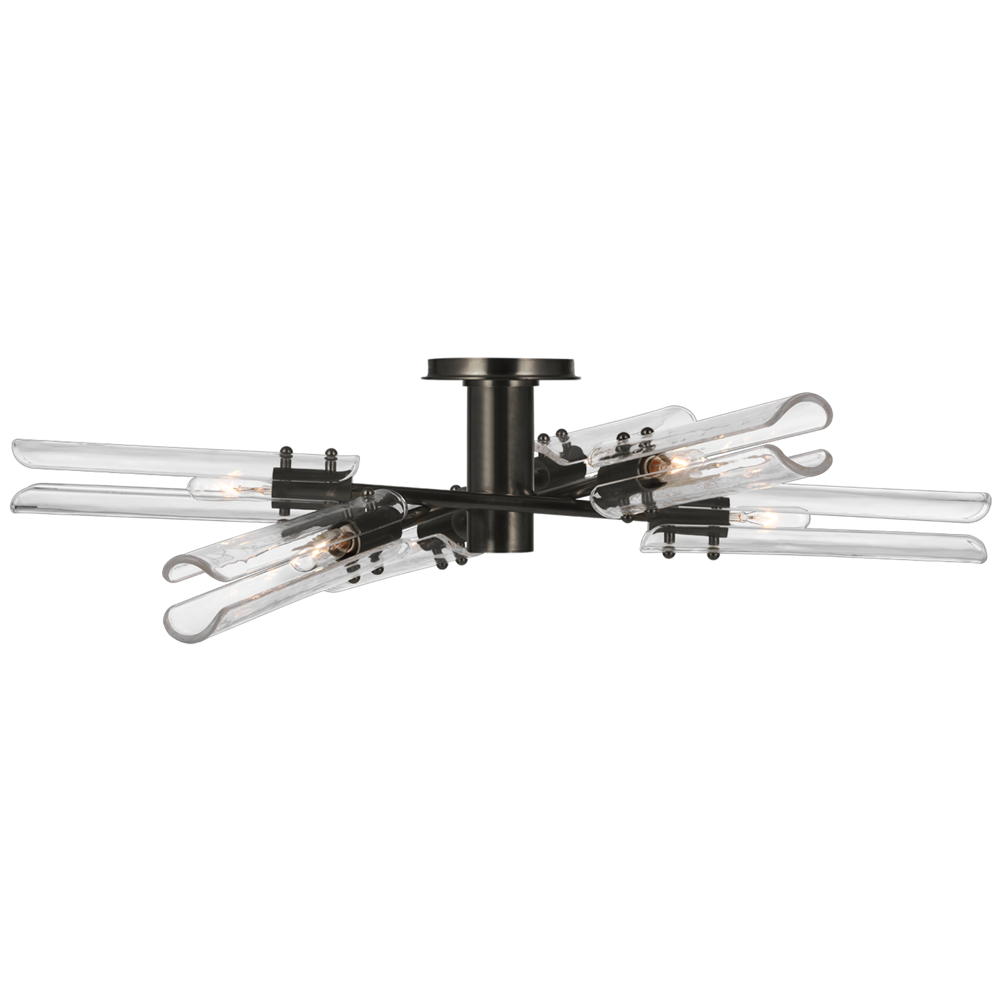 Casoria XL Radial Flush Mount with Clear Glass