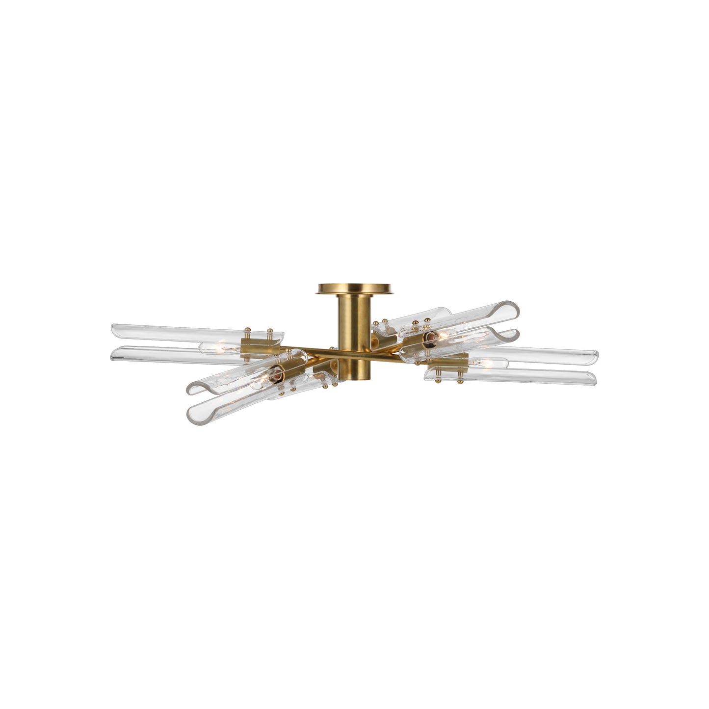 Casoria XL Radial Flush Mount with Clear Glass