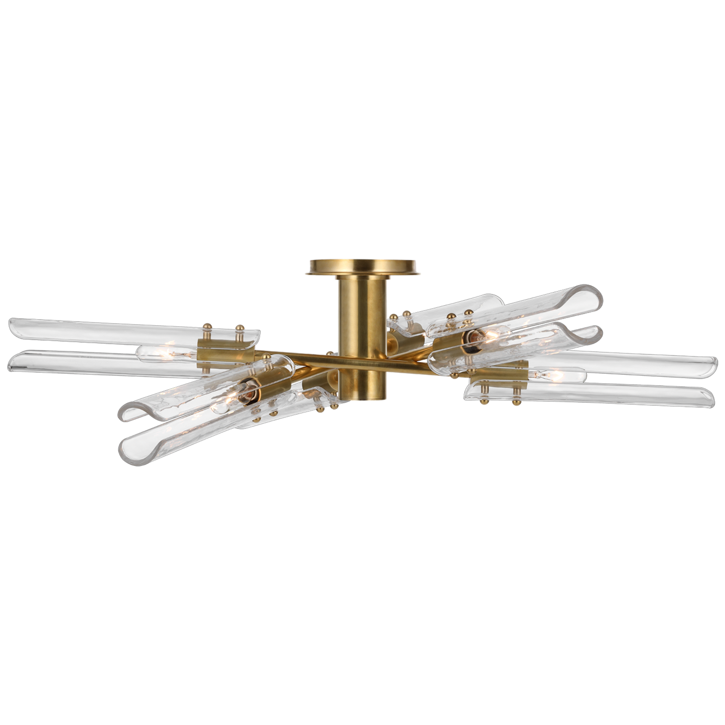 Casoria XL Radial Flush Mount with Clear Glass