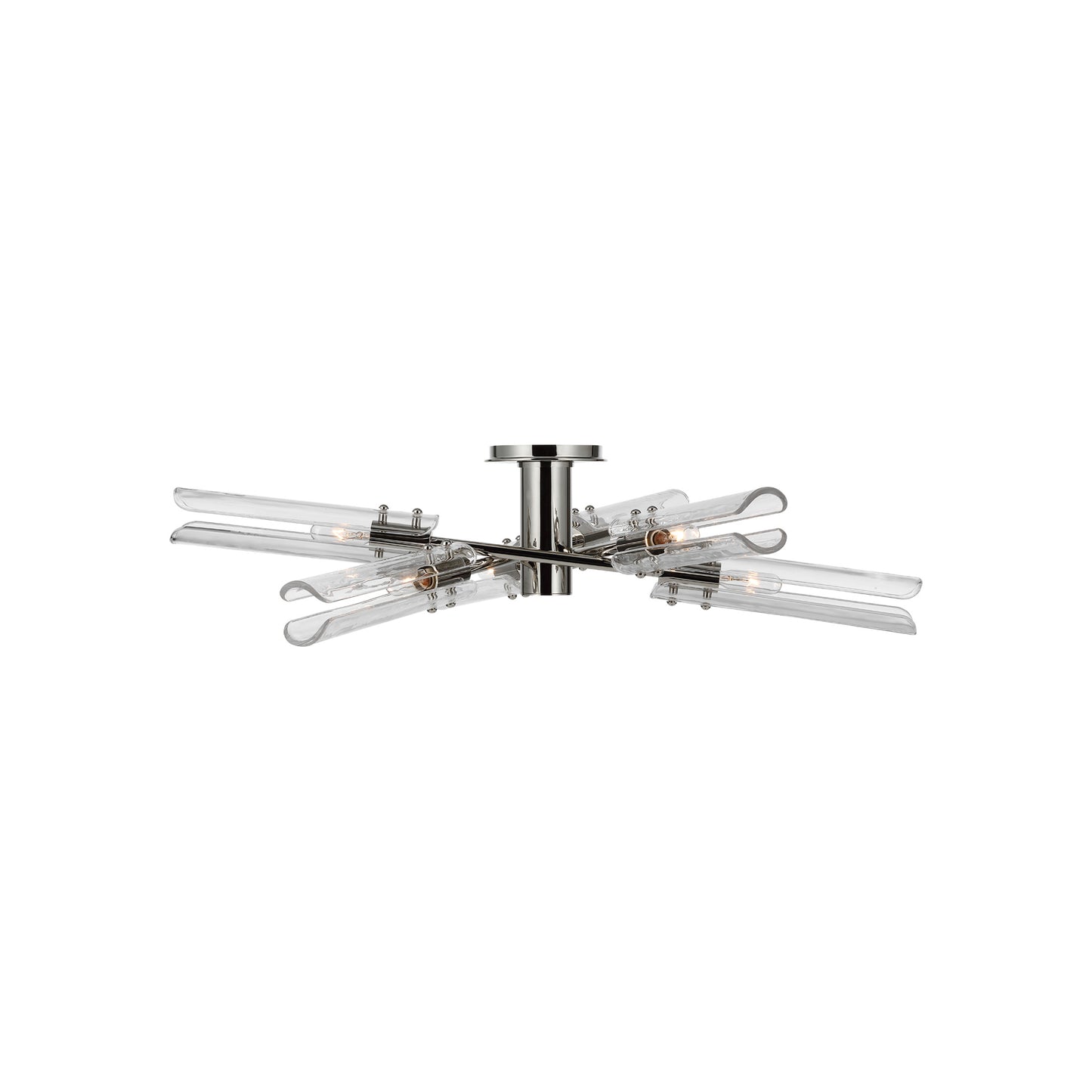 Casoria XL Radial Flush Mount with Clear Glass