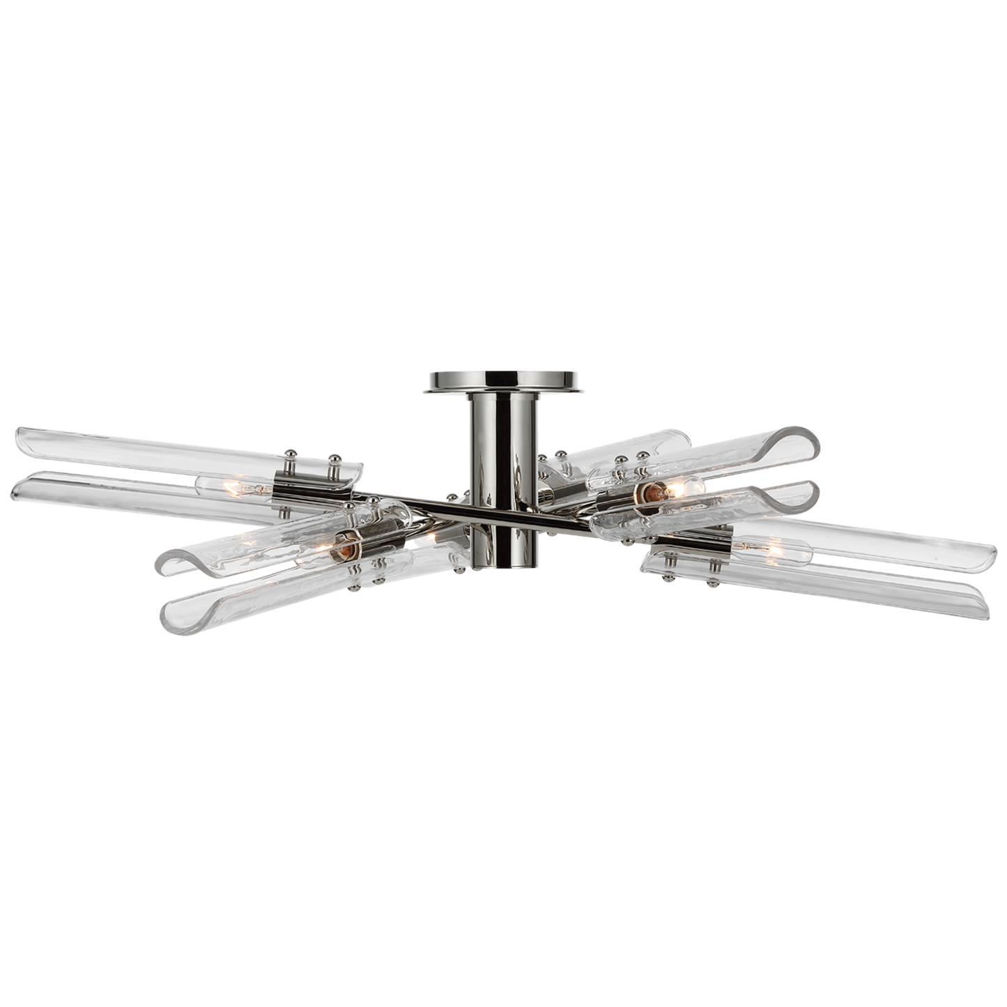 Casoria XL Radial Flush Mount with Clear Glass