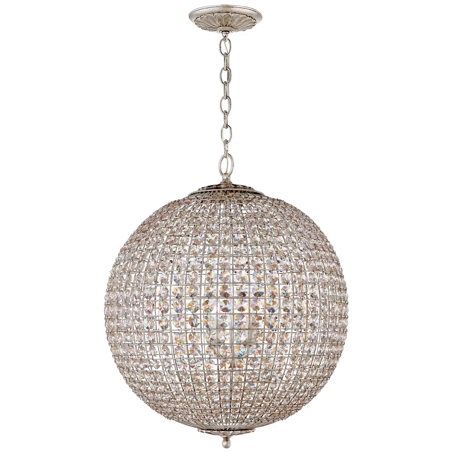 Renwick Sphere Pendant with Crystal
