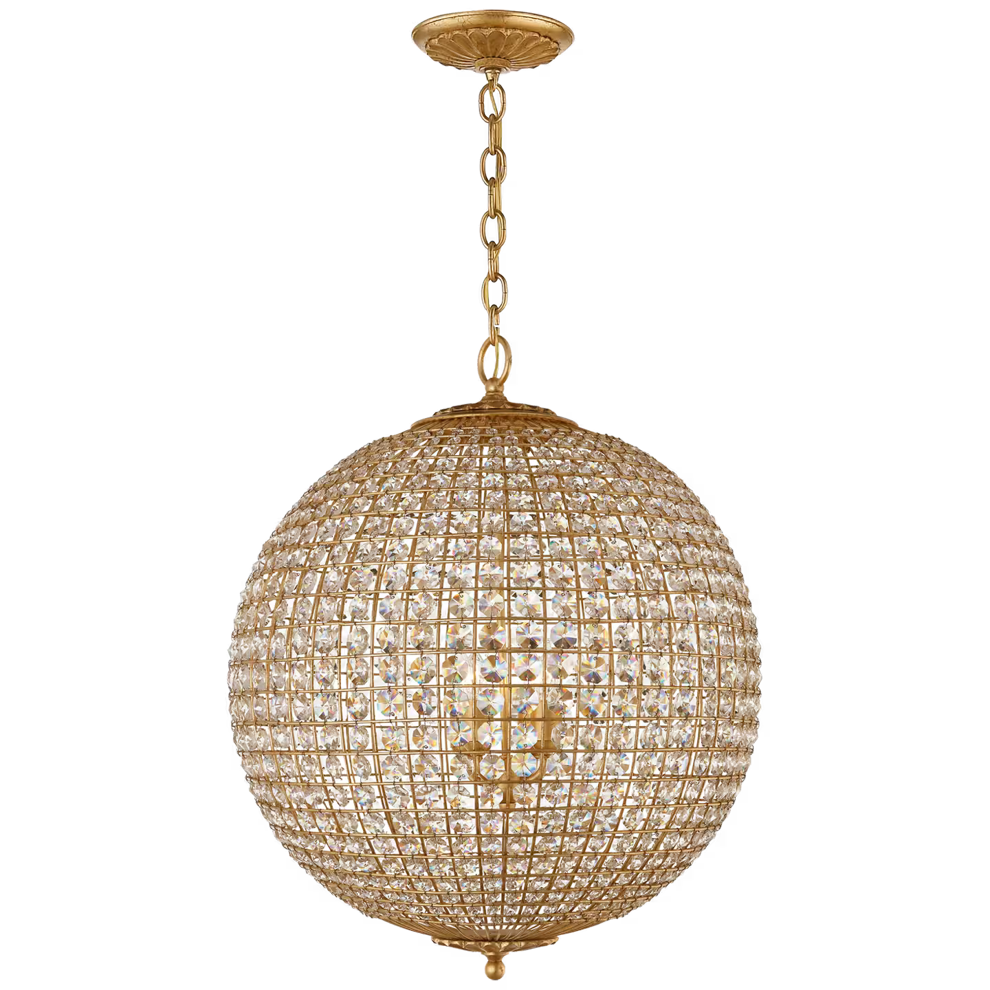 Renwick Sphere Pendant with Crystal