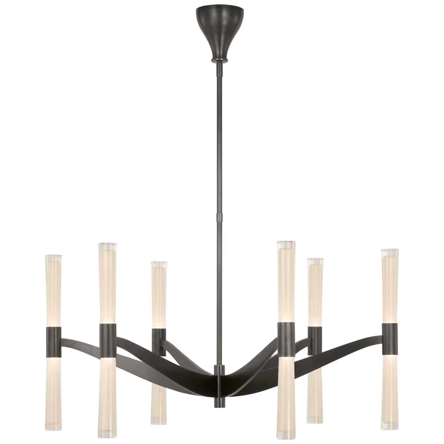 Brenta Chandelier with White Glass