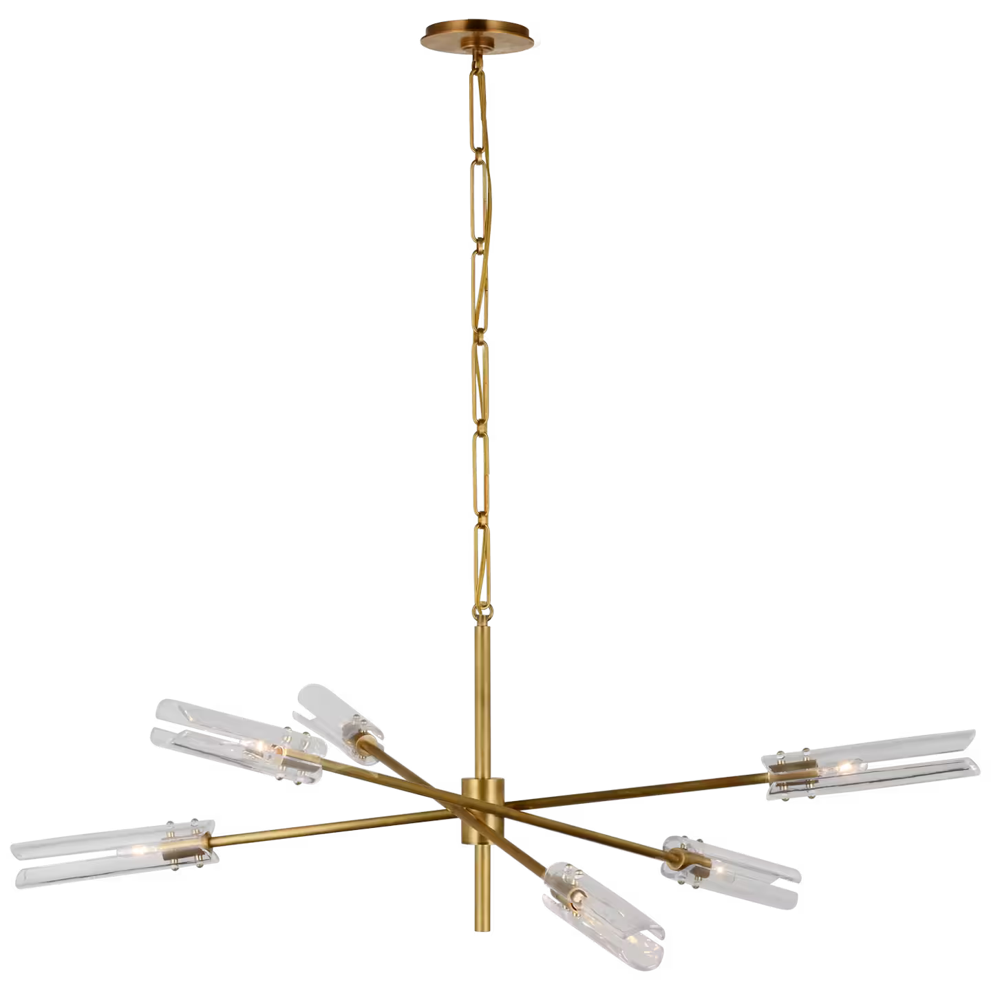 Casoria XL Radial Chandelier with Clear Glass