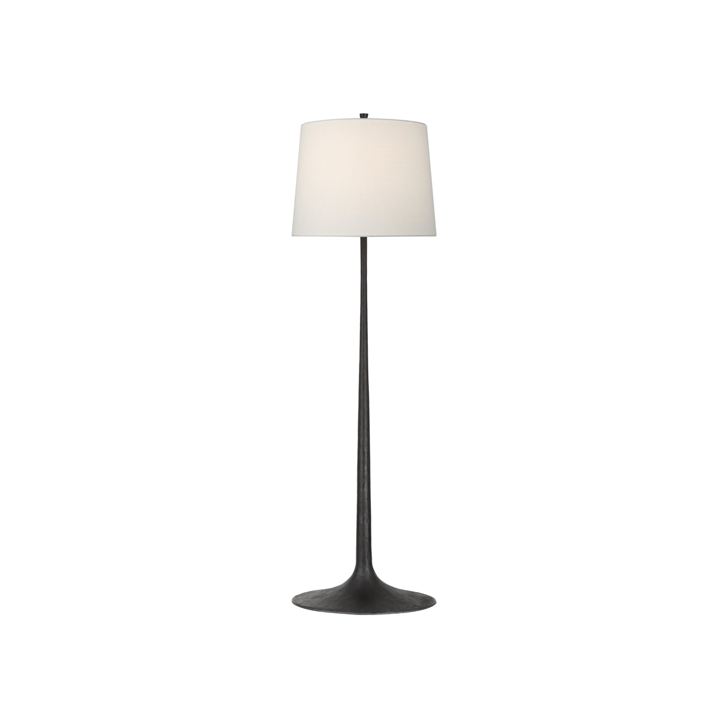 Oscar Large Sculpted Floor Lamp with Linen Shade