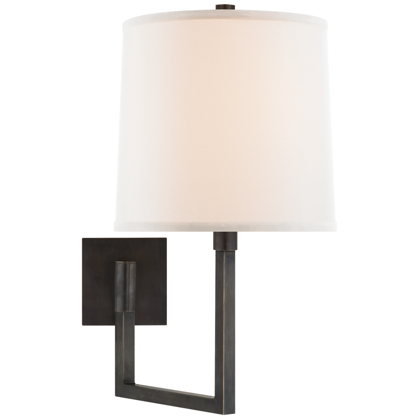 Aspect Articulating Sconce with Ivory Linen Shade