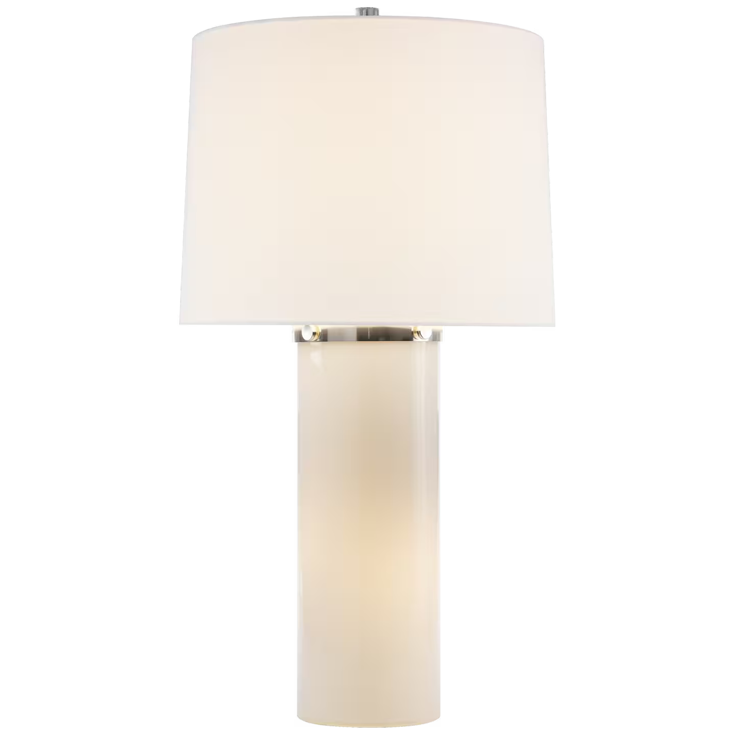 Moon Glow Table Lamp in White Glass