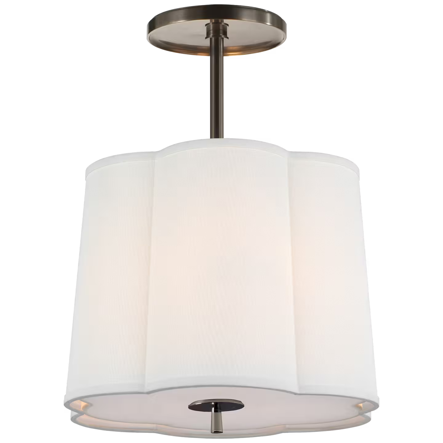 Scallop Small Semi-Flush Pendant