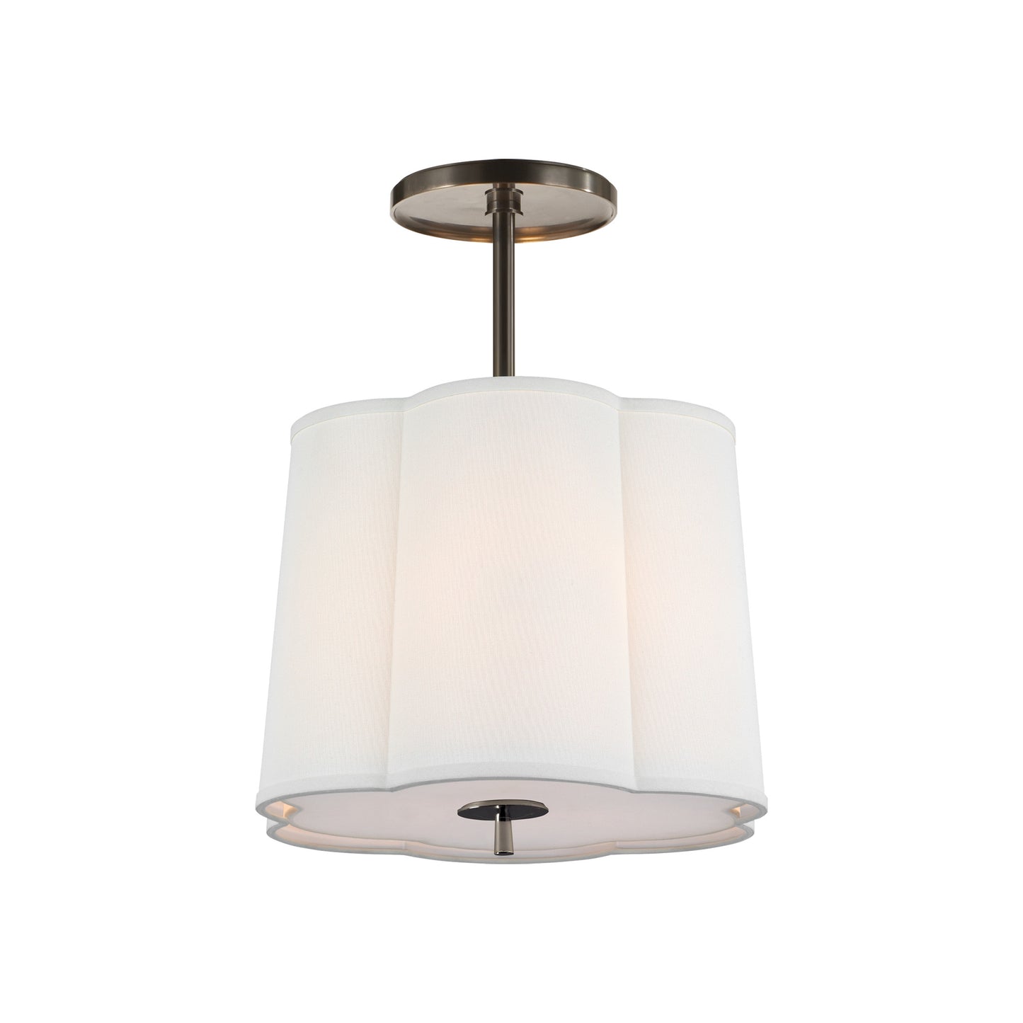 Scallop Small Semi-Flush Pendant