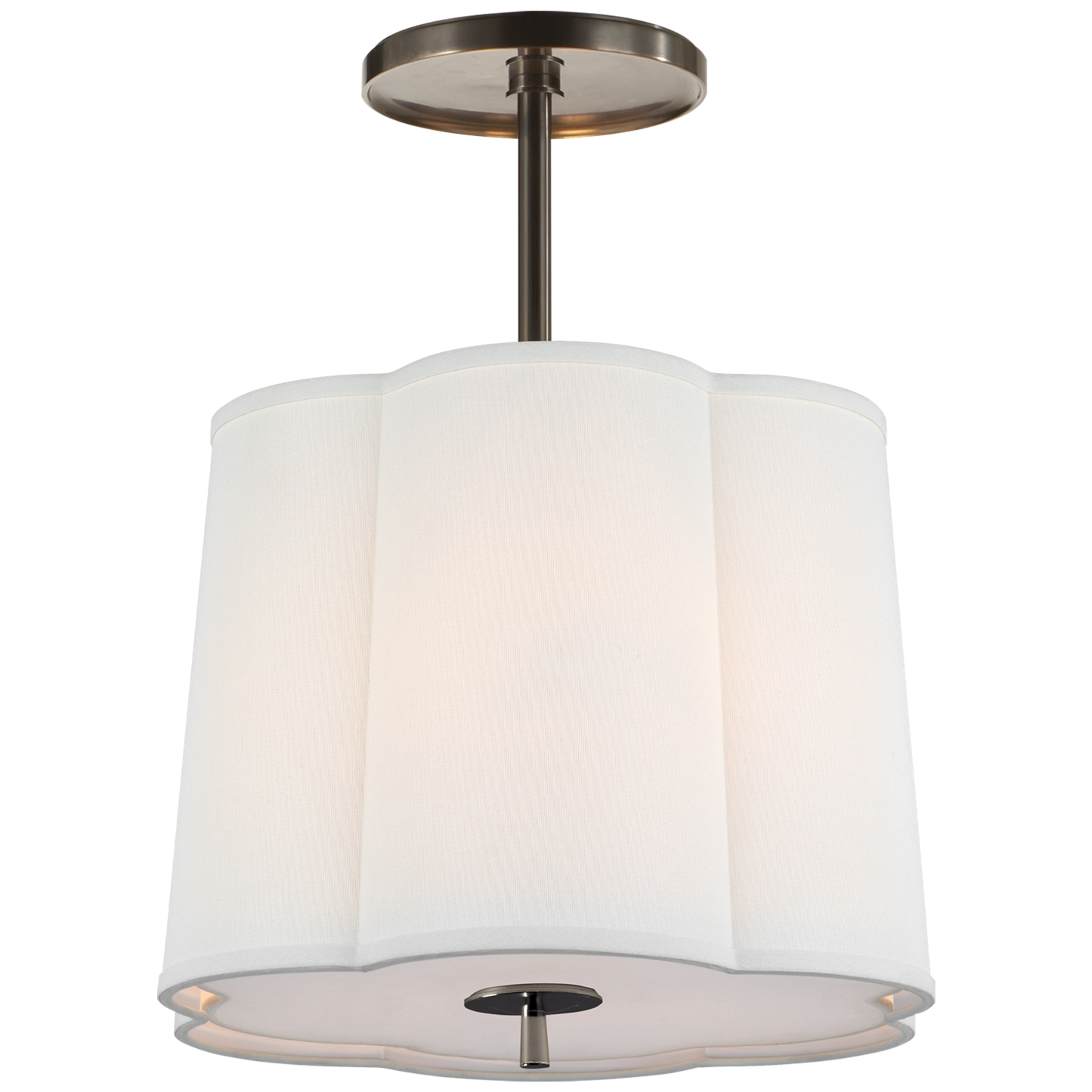 Scallop Small Semi-Flush Pendant