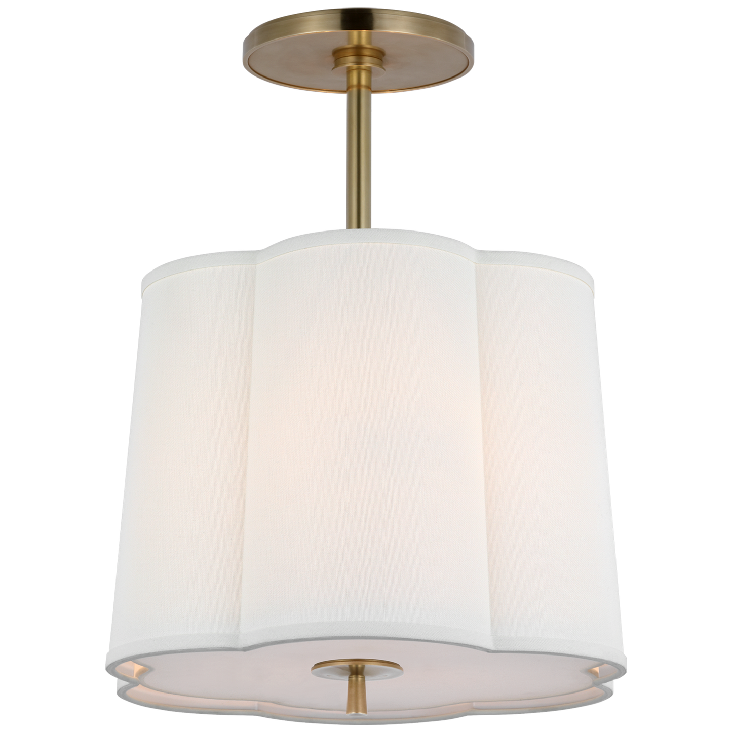 Scallop Small Semi-Flush Pendant