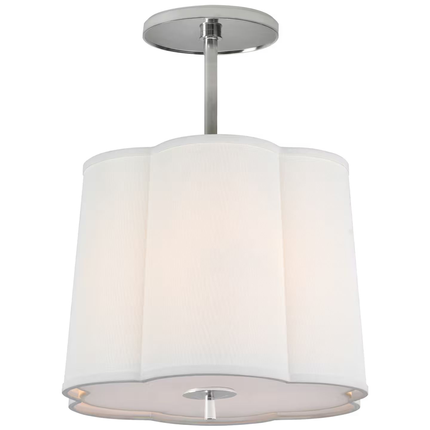 Scallop Small Semi-Flush Pendant