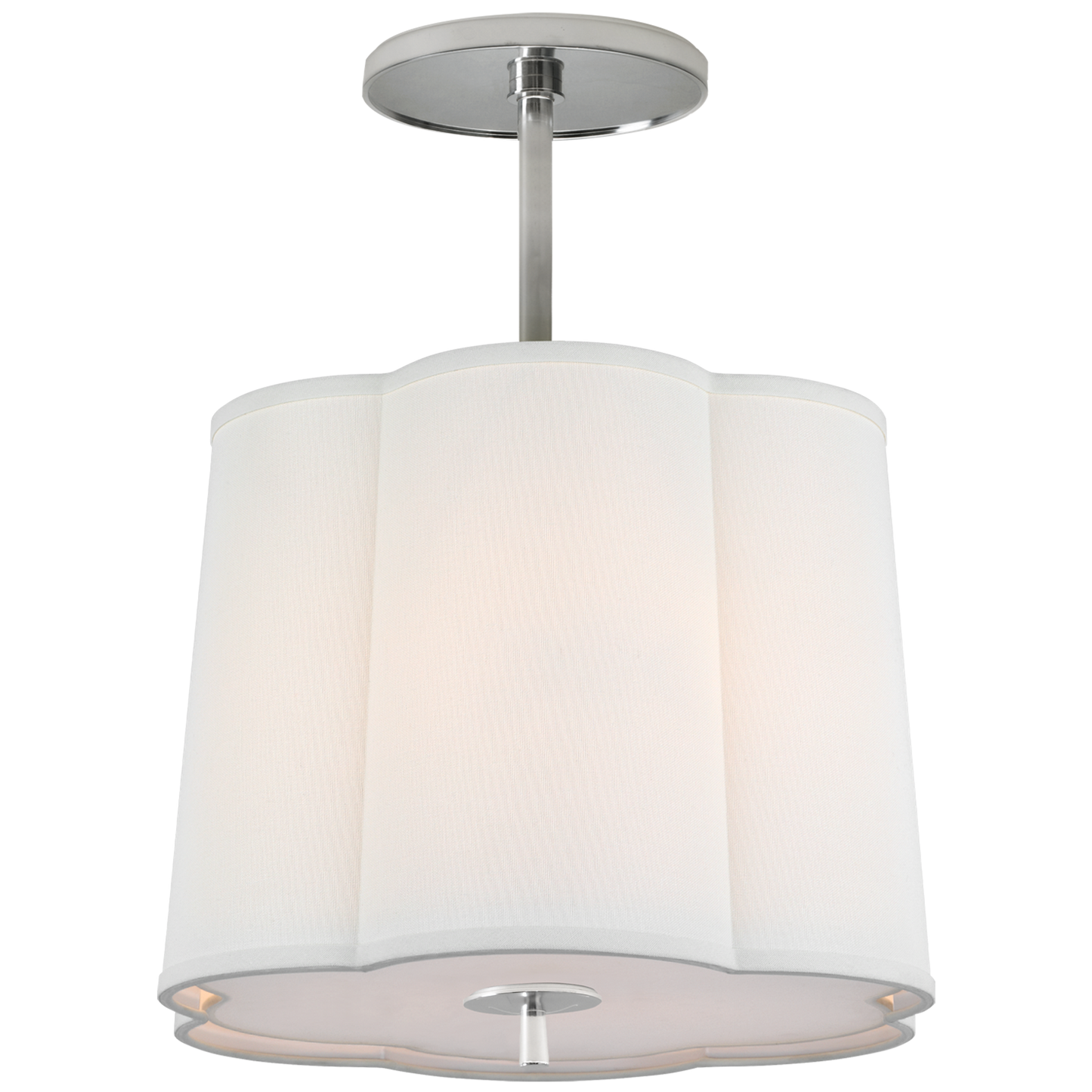 Scallop Small Semi-Flush Pendant