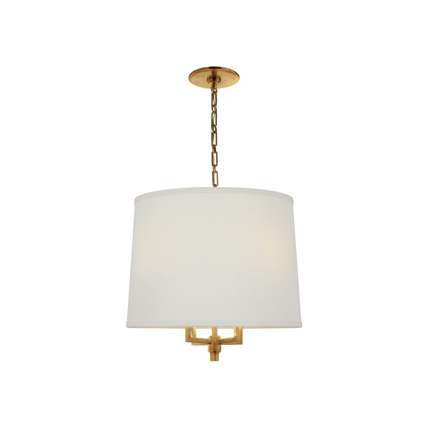 Westport Large Hanging Shade with Linen Shade