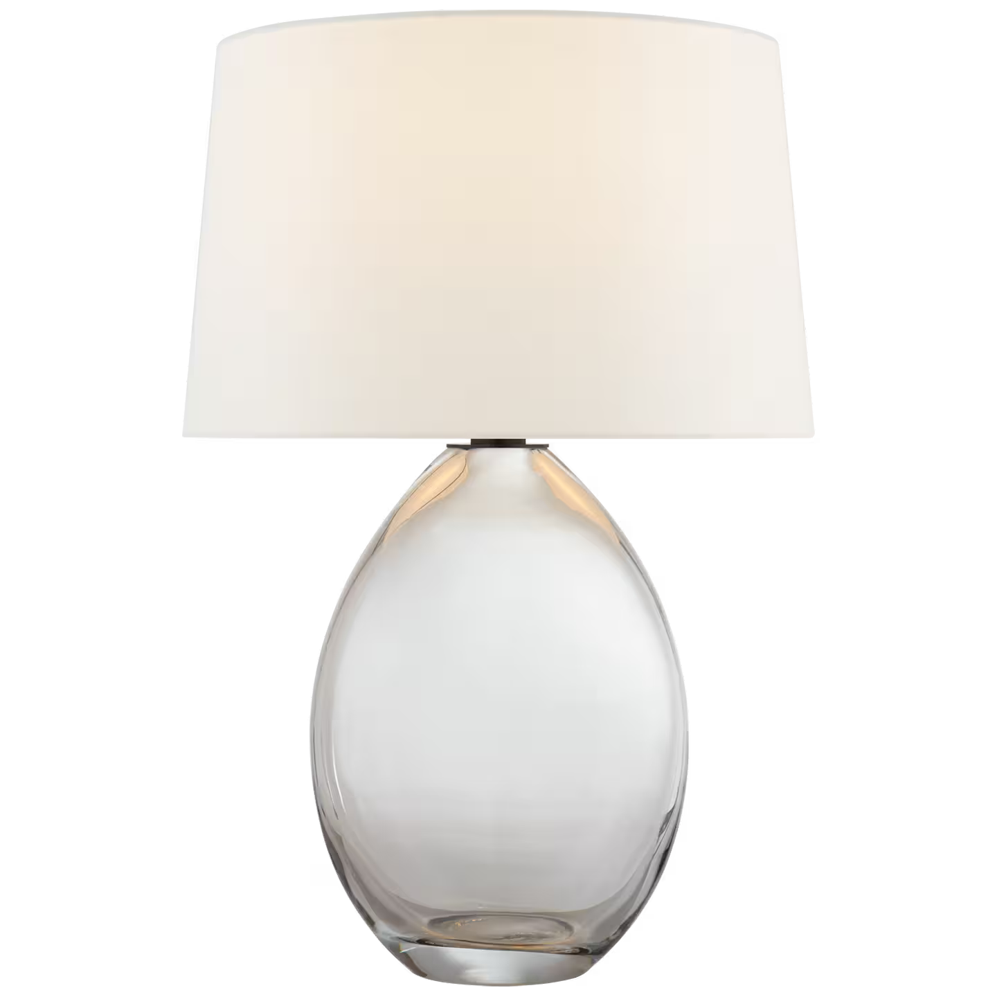 Myla Medium Wide Table Lamp with Linen Shade
