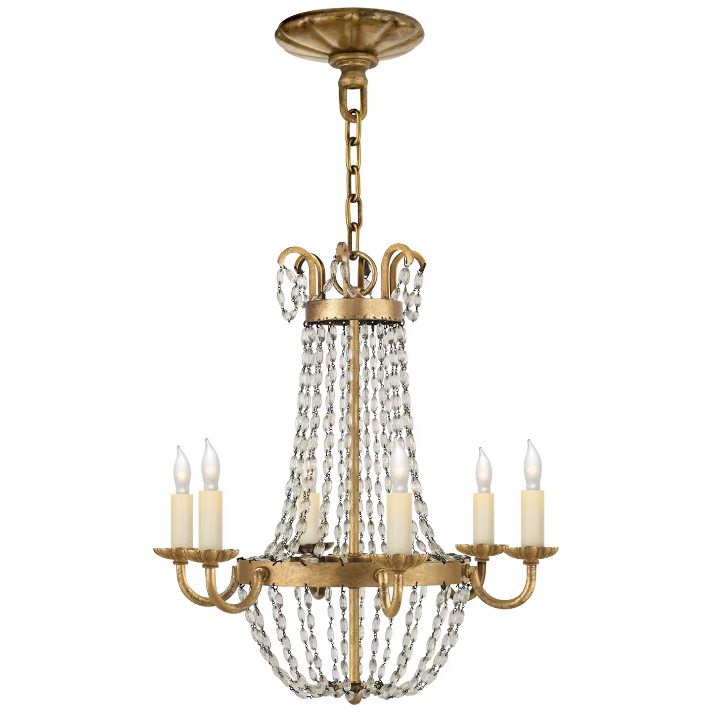 Paris Flea Market Chandelier with Seeded Glass