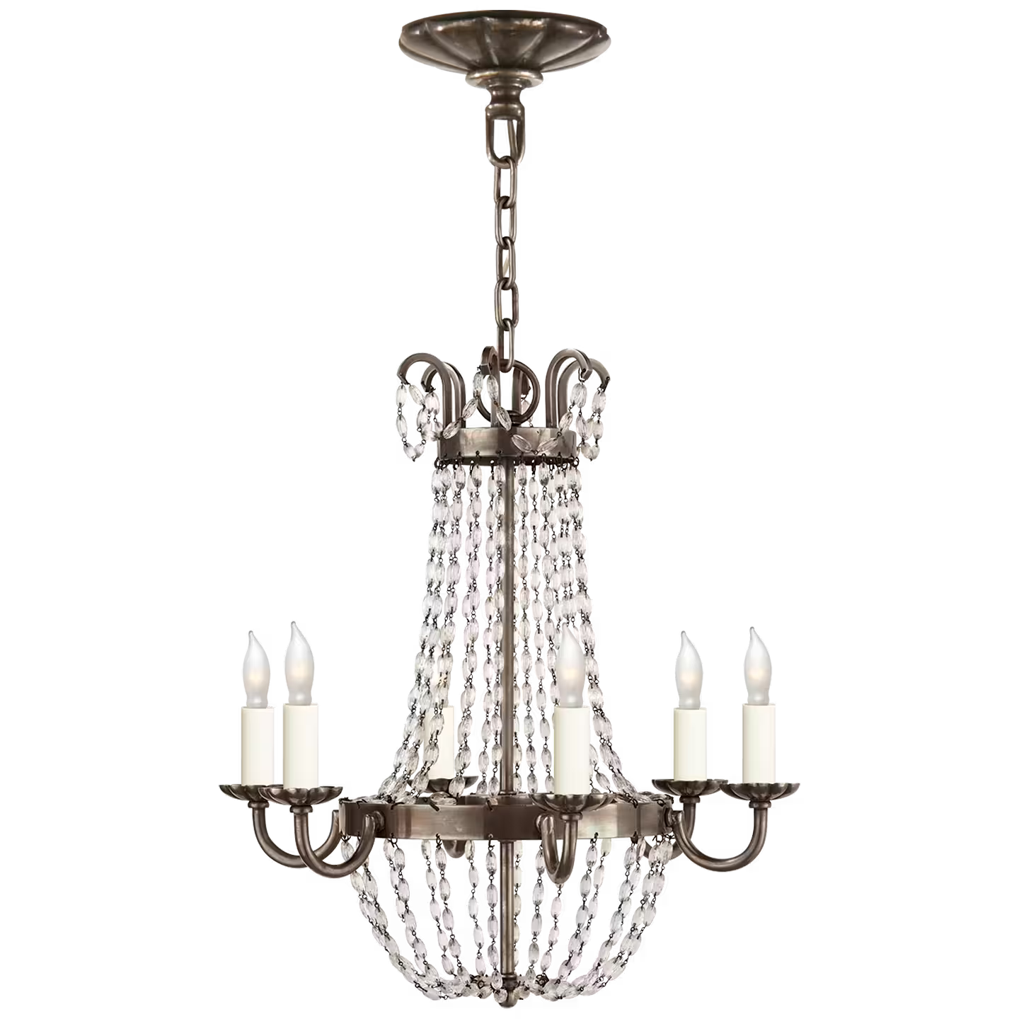 Paris Flea Market Chandelier with Seeded Glass