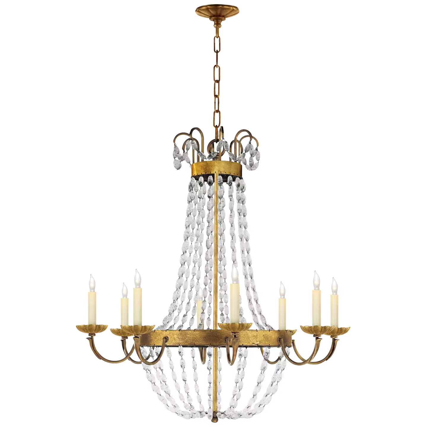 Paris Flea Market Chandelier with Seeded Glass