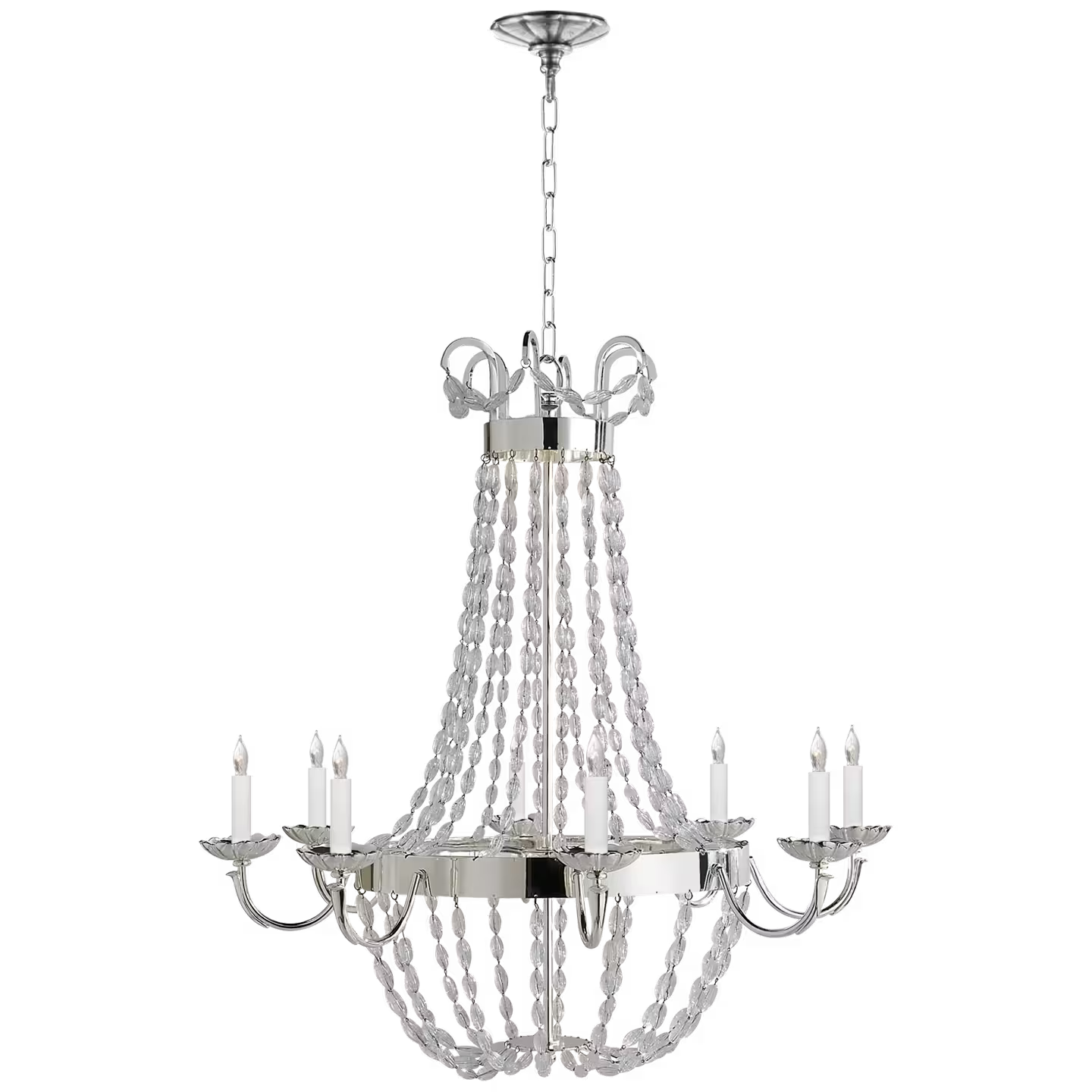 Paris Flea Market Chandelier with Seeded Glass