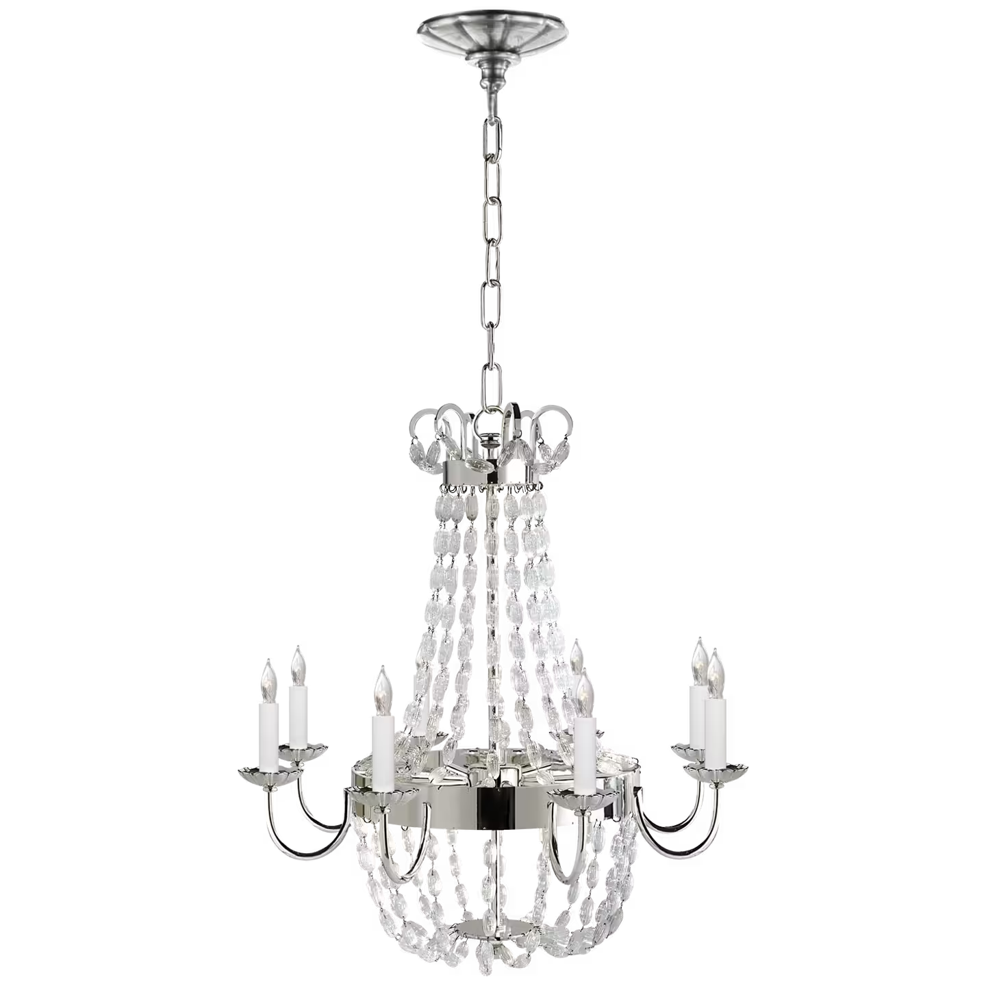 Paris Flea Market Chandelier with Seeded Glass