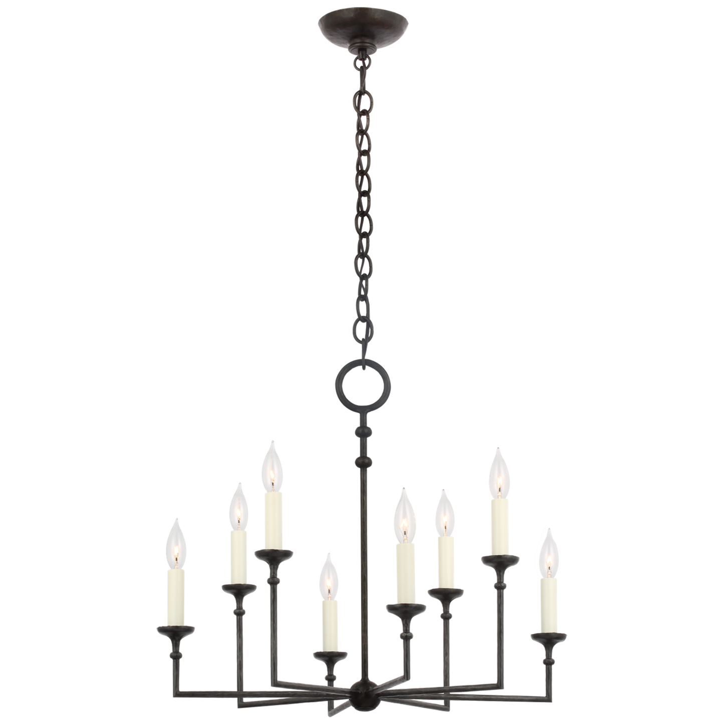 Rowen 8-Light Chandelier in Aged Iron