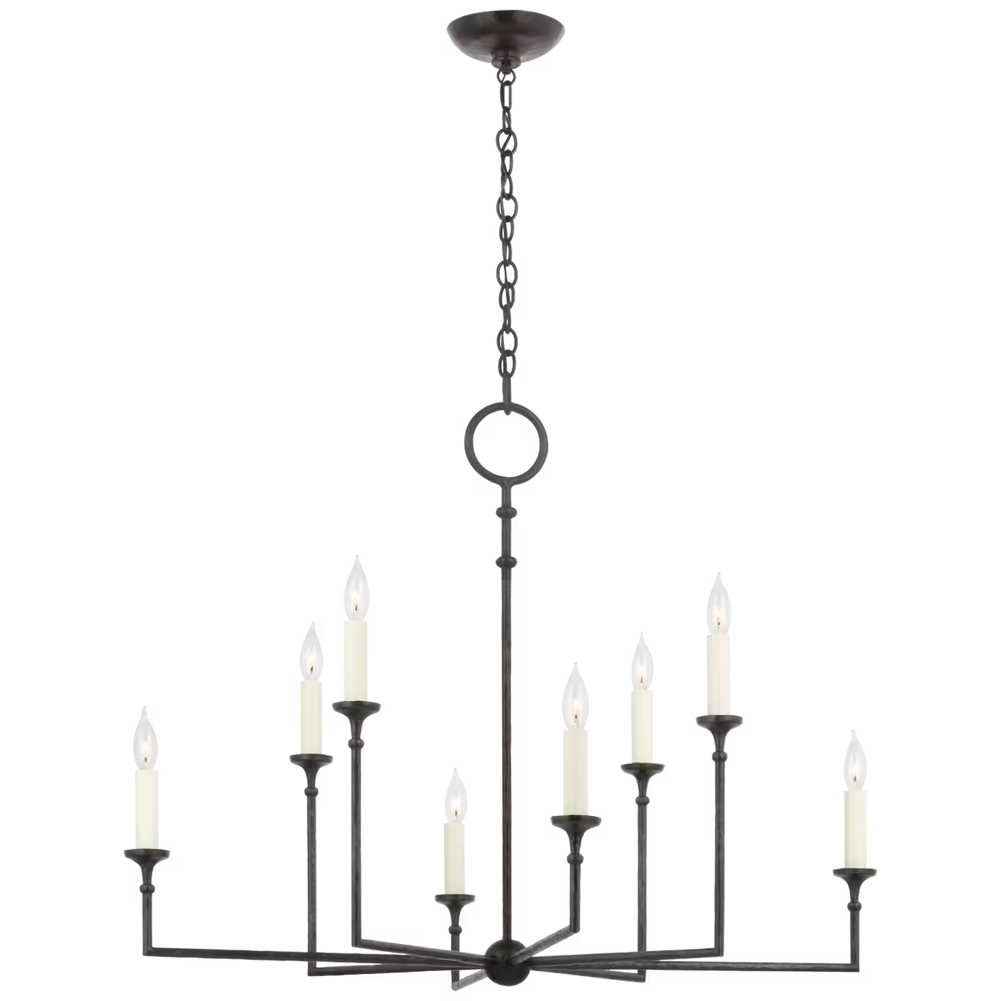 Rowen 8-Light Chandelier in Aged Iron