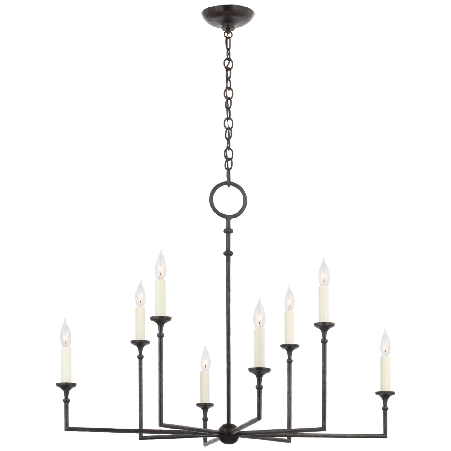 Rowen 8-Light Chandelier in Aged Iron