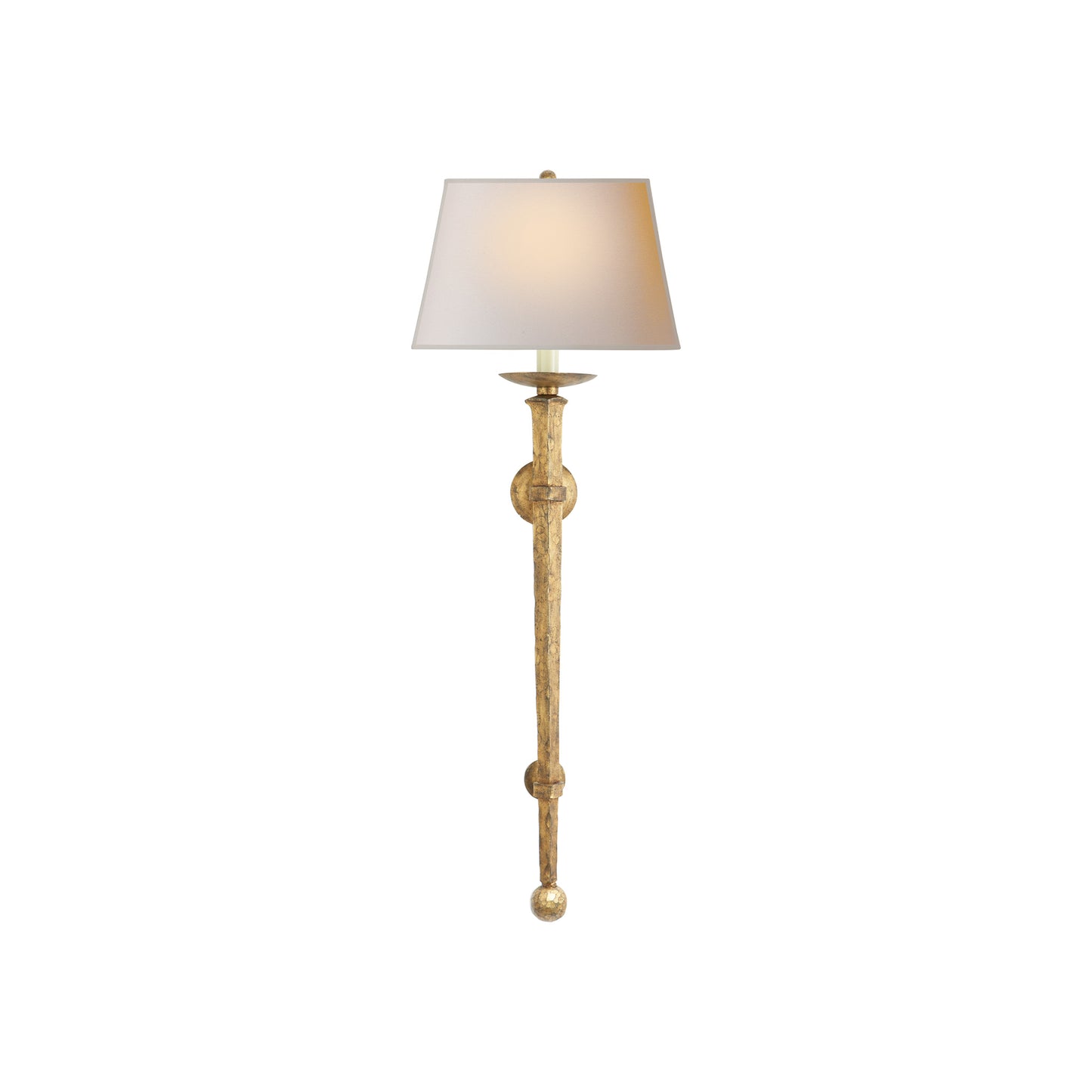 Long Iron Torch Sconce