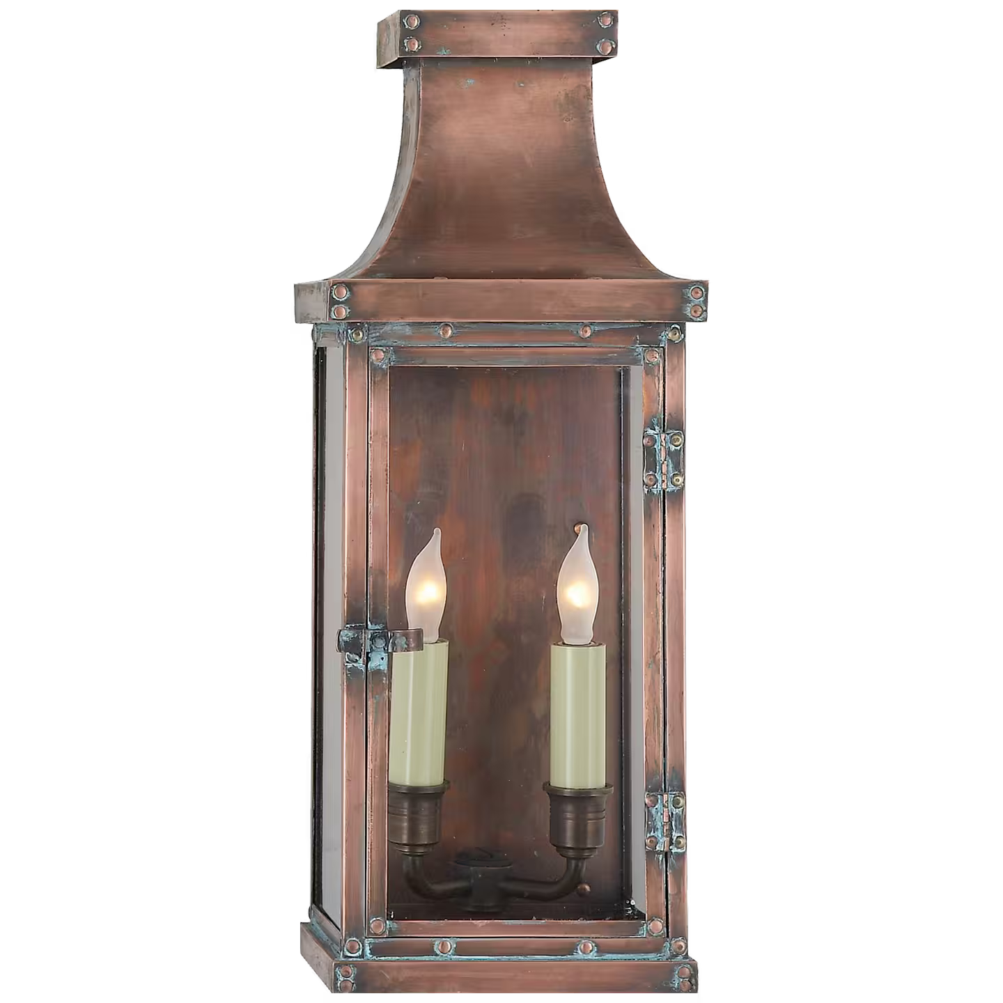 Bedford 3/4 Lantern in Natural Copper