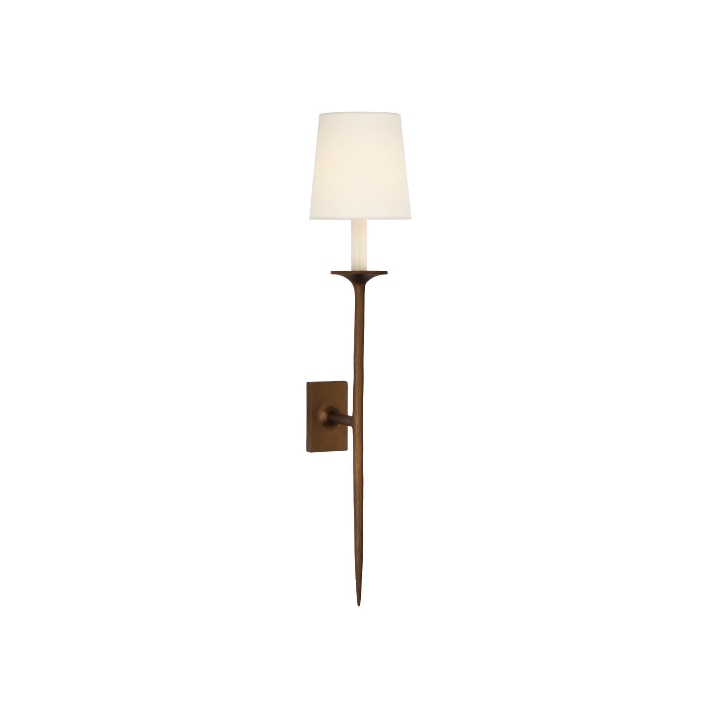 Catina Large Tail Sconce with Linen Shade
