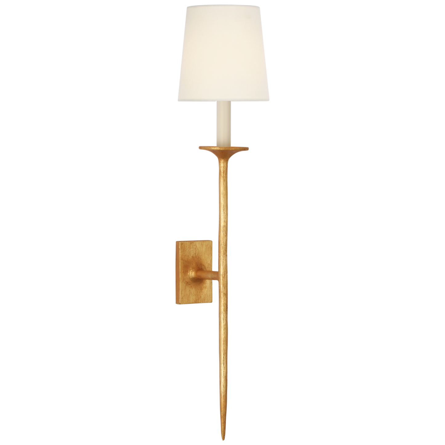 Catina Large Tail Sconce with Linen Shade
