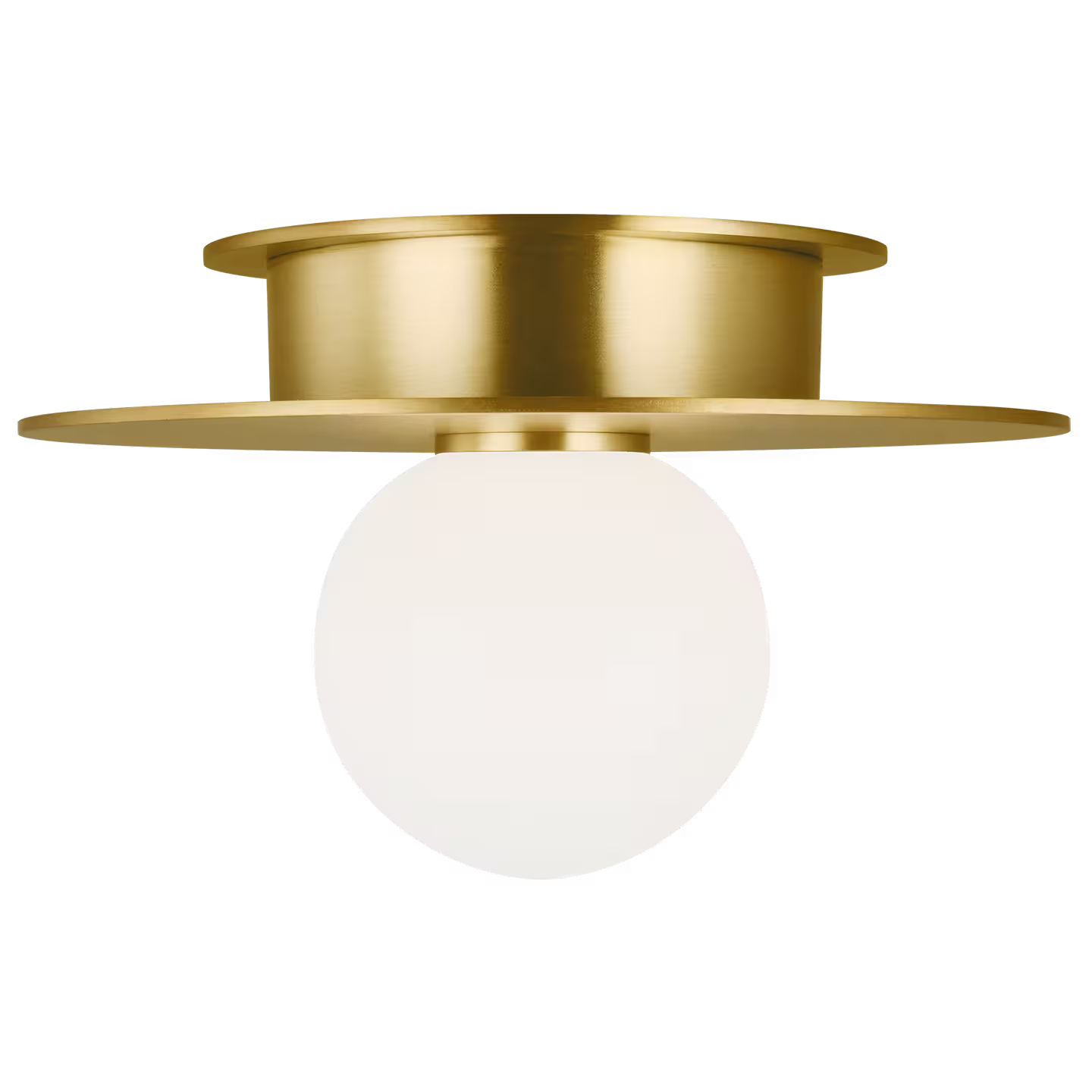 Nodes Flush Mount with White Glass