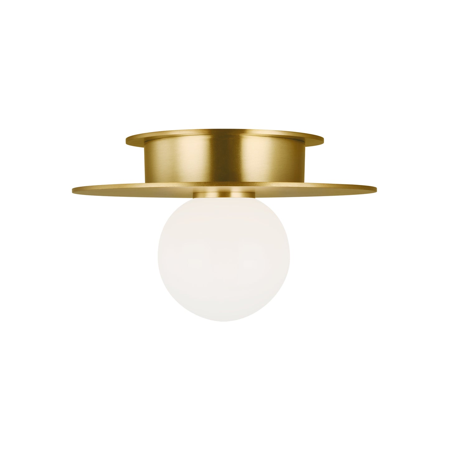 Nodes Flush Mount with White Glass