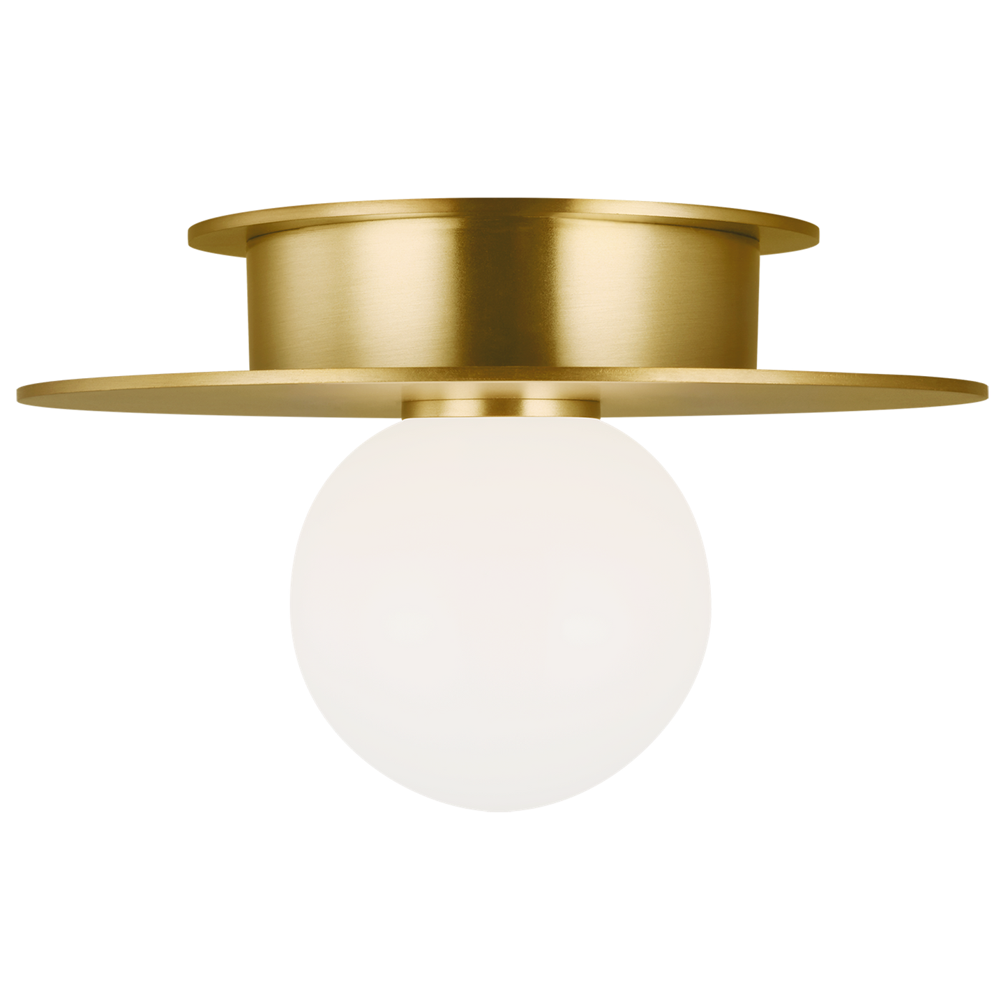 Nodes Flush Mount with White Glass