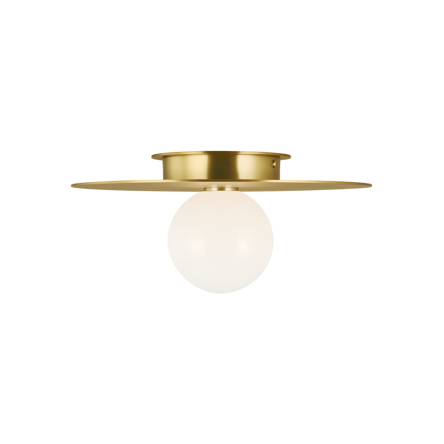 Nodes Flush Mount with White Glass