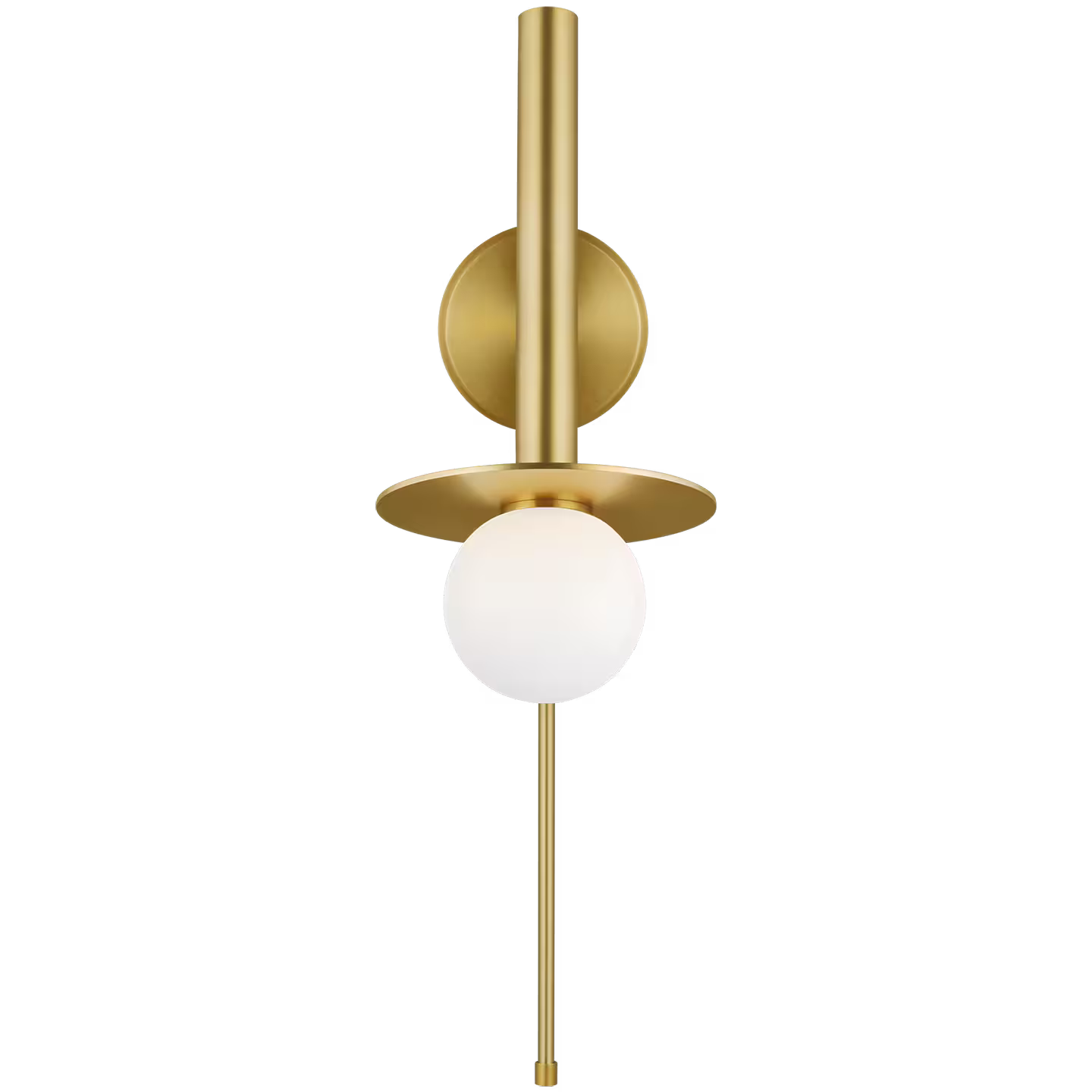 Nodes Pivot Sconce with White Glass