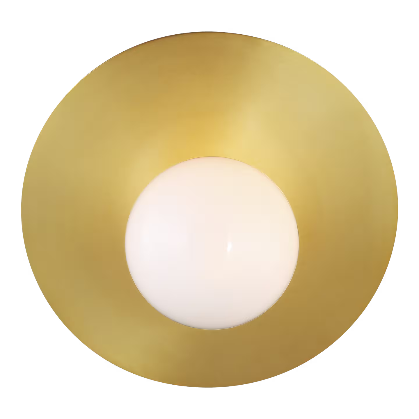 Nodes Large Angled Sconce with White Glass