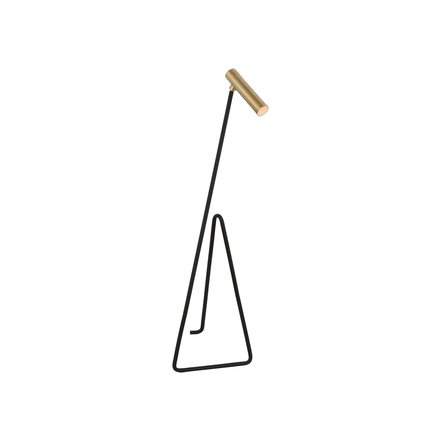 Flesso Small Floor Lamp in Matte Black Base