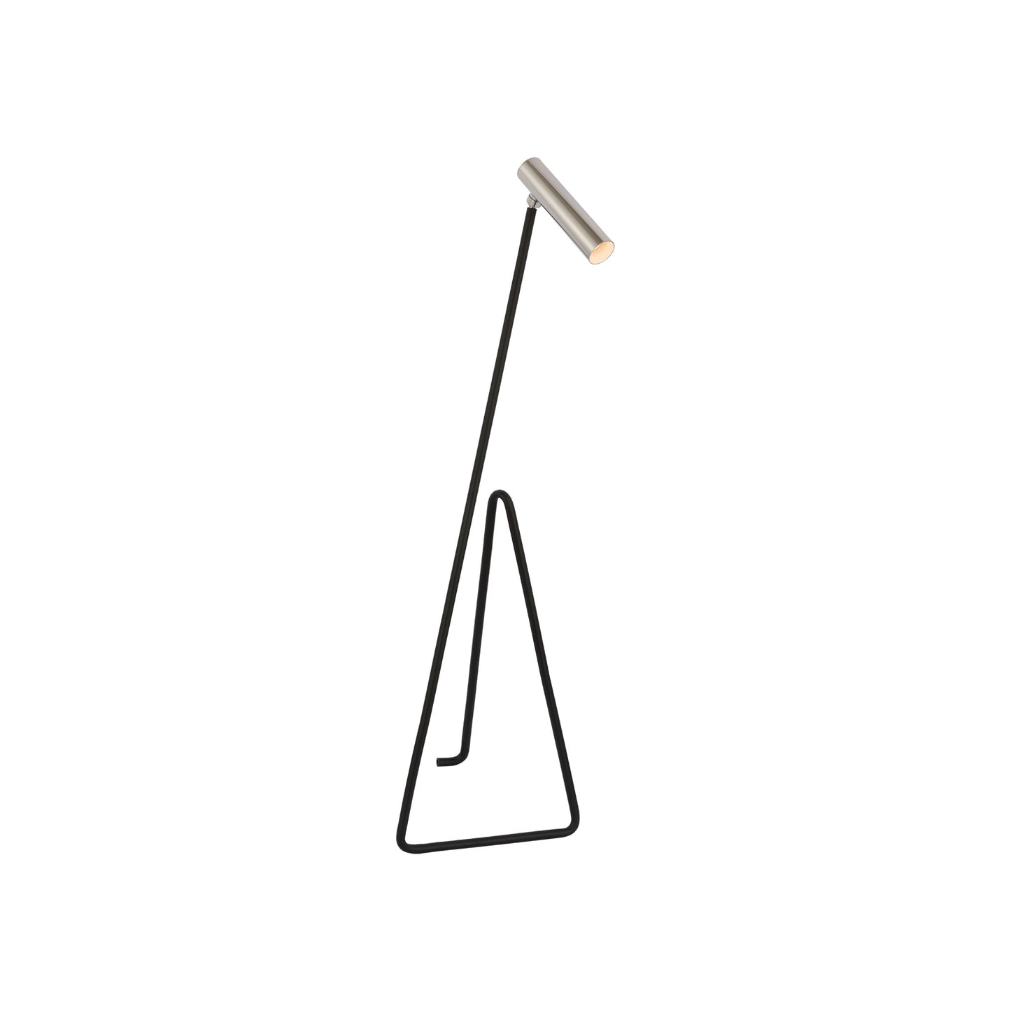 Flesso Small Floor Lamp in Matte Black Base